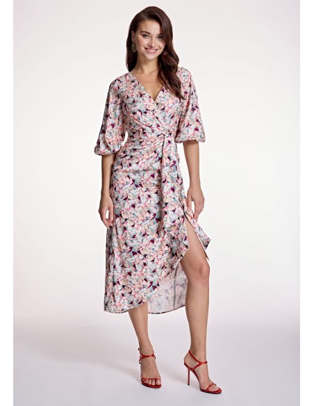 [3429-738] V25 MIDI ESTAMPADO FLORAL