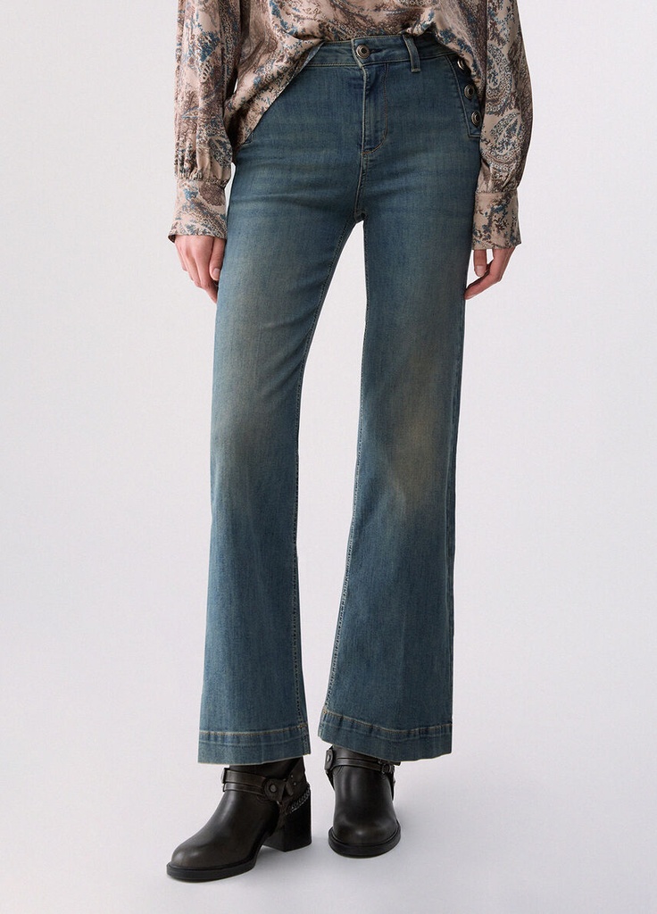 I26 VAQUEROS CAMAPANA BOTONES JOYA (Negro, 25)
