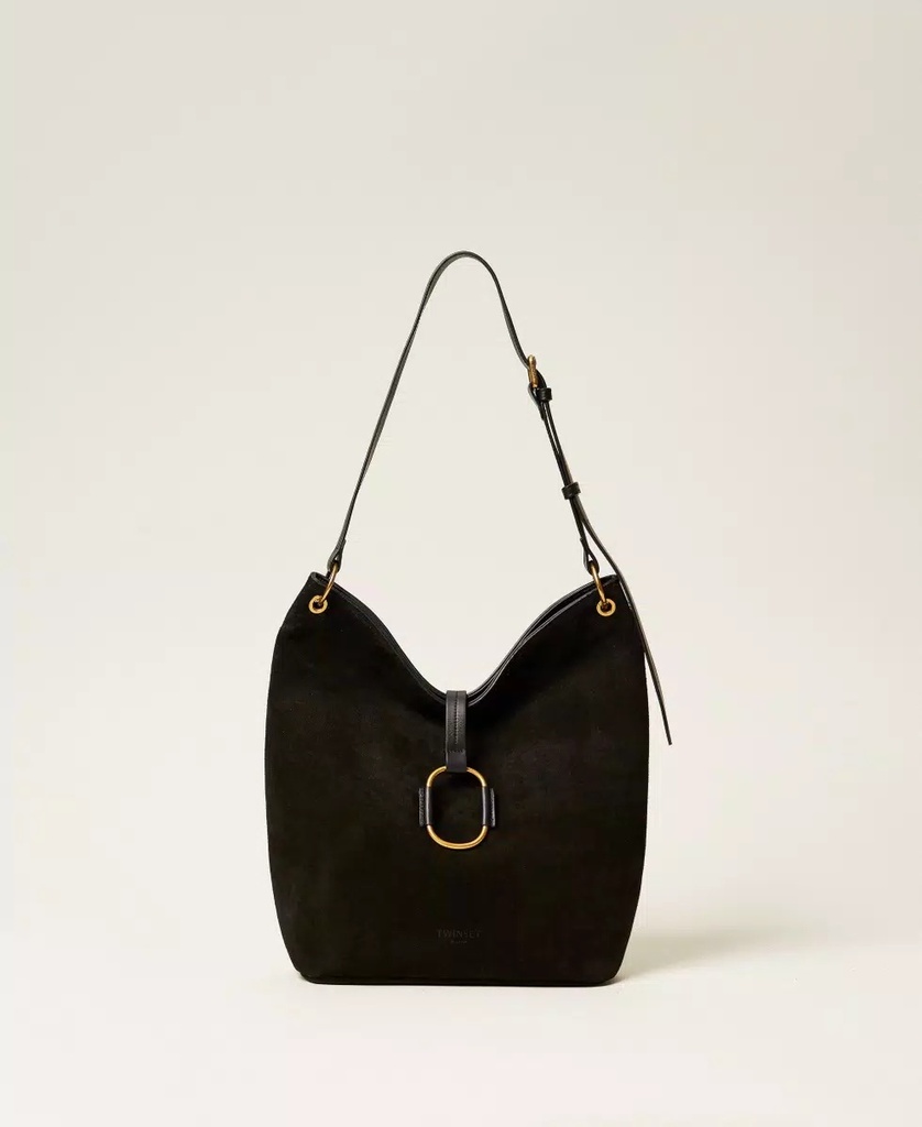 I26 BOLSO HOBO DE PIEL (Camel)