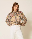 I26 CAMISA DE CREPÉ DE FLORES